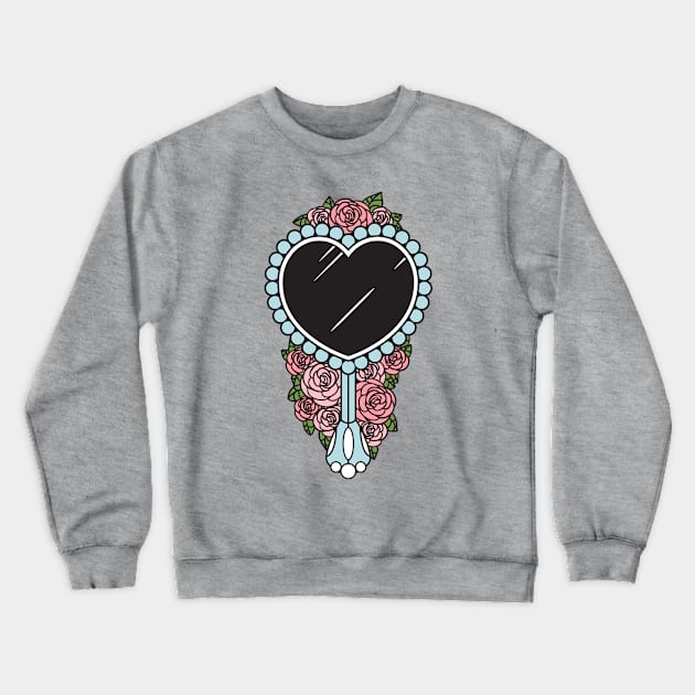 Hand Mirror Crewneck Sweatshirt by Chocolona